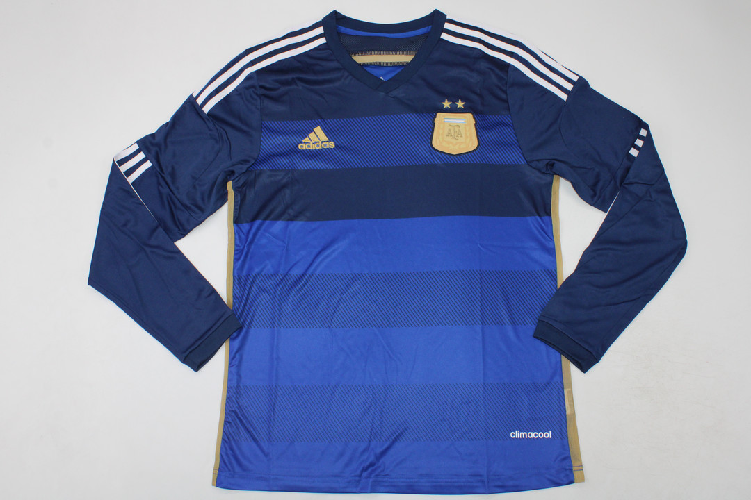 AAA Quality Argentina 2014 World Cup Away Long Soccer Jersey